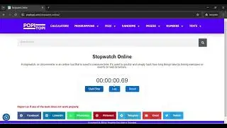 How we can use this tool   (Stopwatch, Chronometer | Free Online Tool | Easy Method )