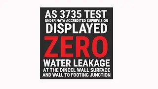 Dincel Wall test to AS 3735 incorporating DWS accessory + Re-injectable hose system at base
