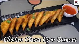 Chicken Cheese Corn Samosa | Make & Freeze | Iftar Recipe | Zaikedaar