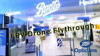Flying an FPV Drone Inside Boots Opticians | Sheffield Fargate POV