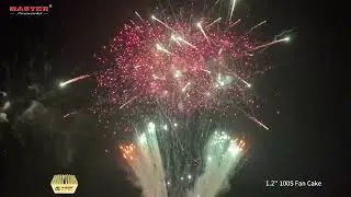 1.2'' 100S Fan Cake #fireworks #cake