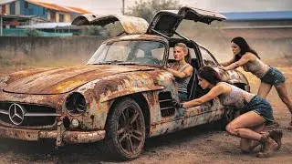 I Found a Scrap Mercedes 300SL Gullwi Then Rebuilt It in Silence ASMR Restoration