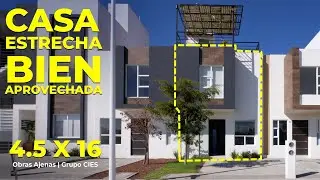 CASA EN TERRENO DE 4.5M DE FRENTE BIEN APROVECHADO | Obras Ajenas | Grupo CIES + Boreal Residencial