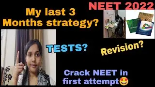 My last 3 month strategy for NEET preparation |Neet Strategy #neet2022 #medicalstudent