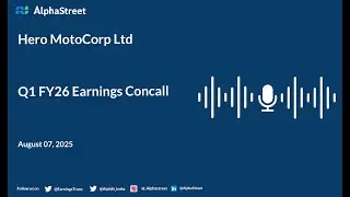 Hero MotoCorp Ltd Q1 FY2025-26 Earnings Conference Call