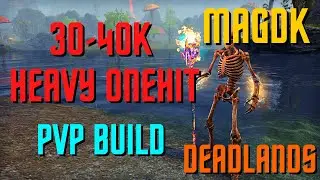 30k-40k Heavy Attack Oneshot PVP Build - Magicka Dragonknight - ESO Deadlands