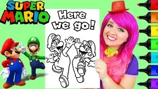 Раскраска Марио и Луиджи Super Mario Bros. Маркеры Prismacolor | KiMMi THE CLOWN