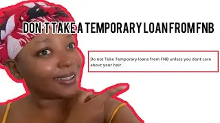 Don&rsquo;t take a temporary loan with FNB