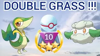 HITTING RANK 10 WITH DOUBLE GRASS LINE !!! (Wooper, Cottonee & Snivy) | POKEMON GO PVP