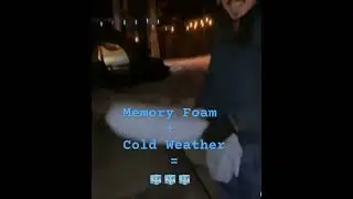 Memory Foam + Cold Weather = 🧊#Frozen #Froze #Freeze #Hard #Brick #Pillow #MemoryFoam #TrentBedding
