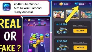 ||2048 Cube Winner&mdash;Aim To Win Diamond Sirf|| 5 minute me 10,000 Diamond live proof||Free fire Indi||