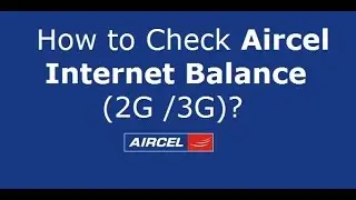 Check Aircel Internet Balance Using Ussd Codes Number | Aircel Ka Data Balance KAise Check Kare