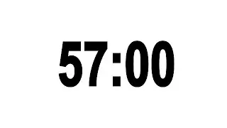 57 Minute Countdown Timer with Alarm