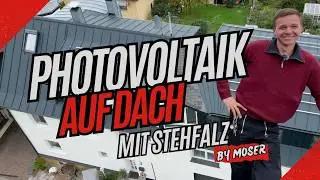 Photovoltaik-Anlage auf einem Stehfalzdach | Montage einer PV-Anlage von Moser-Bedachungen