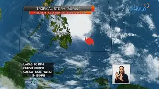 TS 'Auring', bahagyang humina habang patuloy ang paglapit sa Mindanao | 24 Oras Weekend
