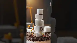 Tiny Architects: Building a Sugar Cube Skyscraper #shorts