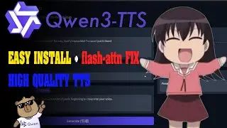 Qwen3 TTS One-Click Install 🔥 Low VRAM (4GB), Flash Attention Fixed, High-Quality TTS