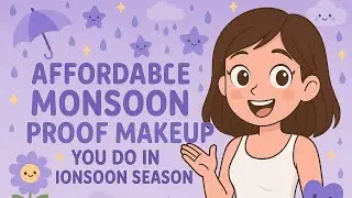 Affordable Monsoon-Proof Makeup Look | Sweat-Proof, Rain-Proof & Cute for Rainy Days! ☔✨