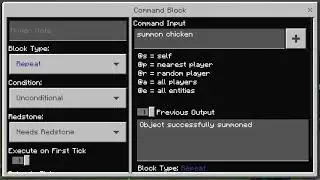 Minecraft Chicken Explosion Using Command Block