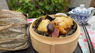 Discovering the art of sticky rice wrap/ 糯米雞
