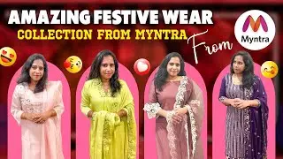 Amazing festive wear collection from Myntra||#yputube#randeeps#myntrahaul#kurtiset#trending#viral