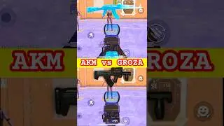 AKM vs GROZA  Damage test | pubg mobile | BGMI