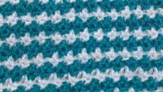Double Colour Knitting Design For Sweater/Cardigan/Jacket  || Mamta Stitching tutorial  # 707