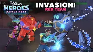 [ Super Heroes! ] Disney Heroes Battle Mode : Invasion! Red Team ディズニーヒーローズ レッドチーム