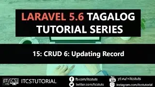 15. Laravel CRUD part 6 Updating Record (Tagalog)
