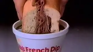 The All New French Dip Sandwich at Arby's TV Ad 1990