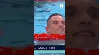 🥉 La magnifique m&eacute;daille de notre porte-drapeau, Florent Manaudou, &agrave; Paris 2024 #shorts #joparis2024