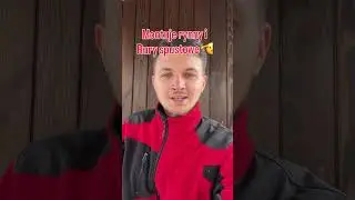 Montuje rynny i rury spustowe. Drewniany domek narzędziowy z wiatą do wypoczynku. 🌲🏡