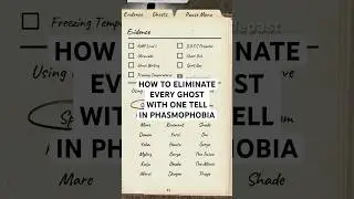 The only guide you&rsquo;ll ever need for no evidence xp farming investigations #phasmophobia