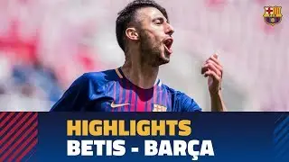 [HIGHLIGHTS] Copa del Rey (Juvenil A): Betis - FC Barcelona (0-2)