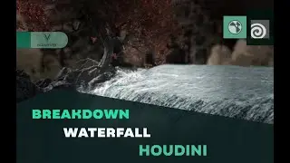 Waterfall Simulation Houdini 2022