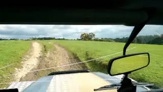 Land Rover Defender off road on the curragh