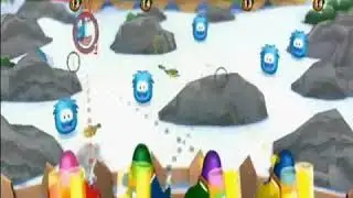 Club Penguin Game Day Playing Feed a Puffle