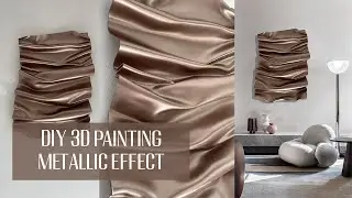 DIY 3D PAINTING - metallic effect (polymeric board, paint spray, heat gun)