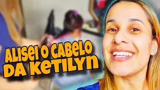 FIZ UMA ESCOVA NO CABELO DA KETILYN OLHA COMO FICOU