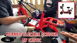 Merakit skuter listrik Exotic ET BH 320 mini cocok untuk anak kecil