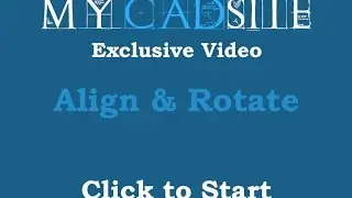 AutoCAD 2016 Align and rotate, level 2, lesson 3, Align and Rotate Reference Commands