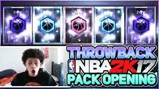 OMG INSANE NBA 2K17 MYTEAM THROWBACK PACK OPENING! I RETURNED TO NBA 2K17 AND PULLED SO MANY PACKS!