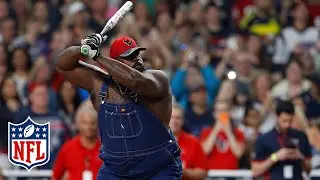 Vince Wilfork Softball Highlights | J.J. Watt Charity Classic | NFL