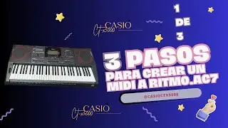c&ograve;mo hacer RITMO.AC7 de cualquier SECUENCIA.MIDI para teclados CASIO