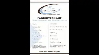 Fabrikverkauf bei Hans-Textil-Shop in Treffelstein