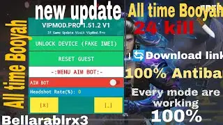 Free Fire 1.52.9 VipMod VipMod V1 New Update | Every mode are working 100%  Antiban