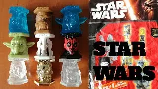 STAR WARS ABATONS PANINI 9 Figures from PANINI