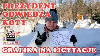 Prezydent odwiedzi kota Gieni. Grafika Picassa na licytację.