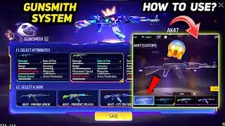 New Gunsmith System - Free Fire Gunsmith Use | Gunsmith Customize Attributes