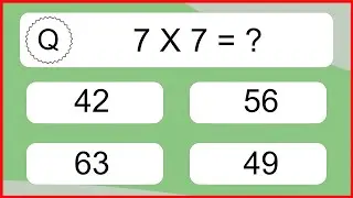20 Multiplication Quiz Exercises for Kids